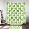 Lovely King Frog and Cute Frog with Hearts Bathroom Decor
