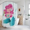Lovely Mermaid and Turtle Shower Curtain for Kids - Kids Bathroom Shower Curtain