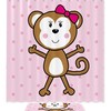 Lovely Monkey in your Bathroom - Shower Curtain Designs