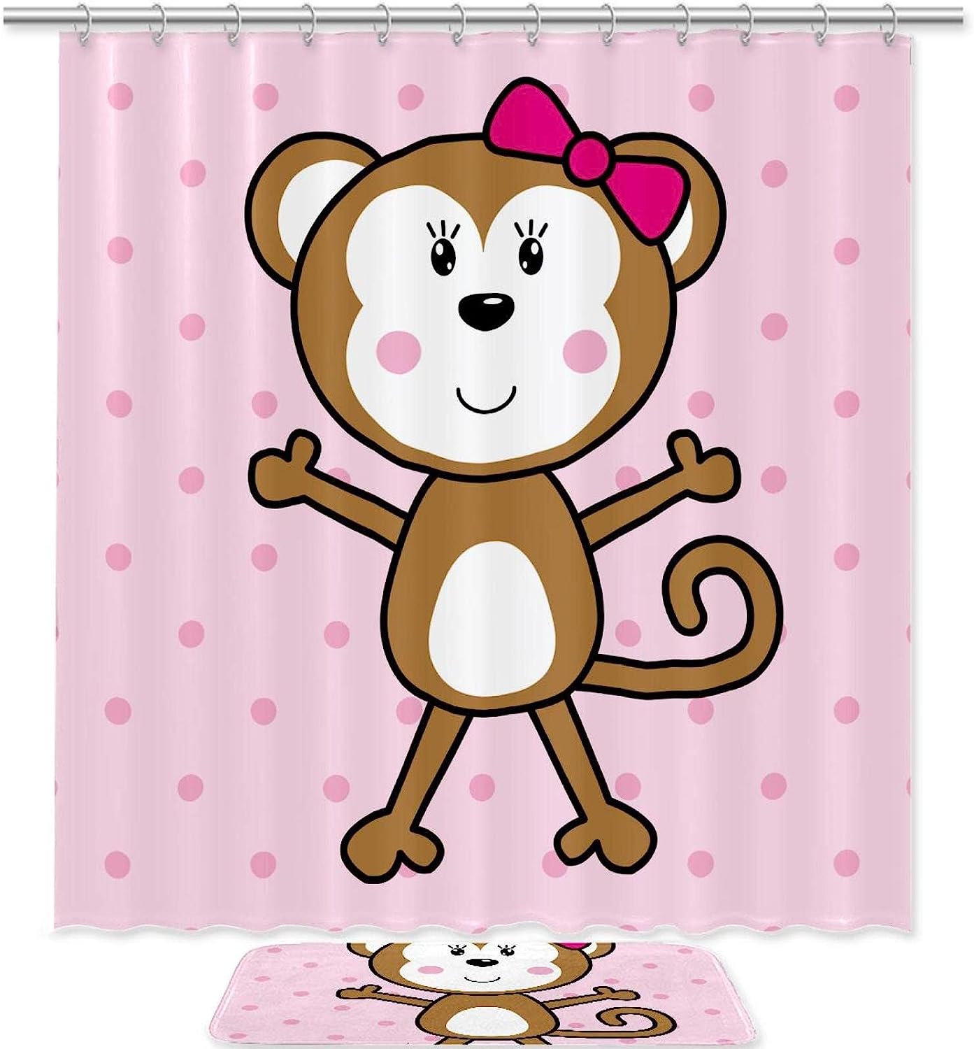 Lovely Monkey in your Bathroom - Shower Curtain Designs
