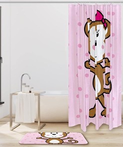 Lovely Monkey in your Bathroom - Shower Curtain Designs