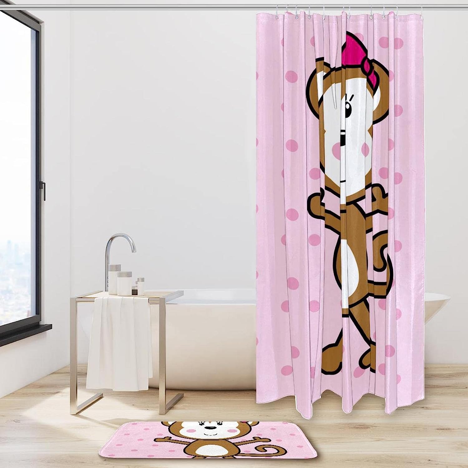Lovely Monkey in your Bathroom - Shower Curtain Designs