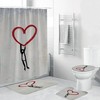 Loving Heart Shower Curtain for Your Bathroom - Best Shower Curtains
