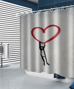 Loving Heart Shower Curtain for Your Bathroom - Best Shower Curtains