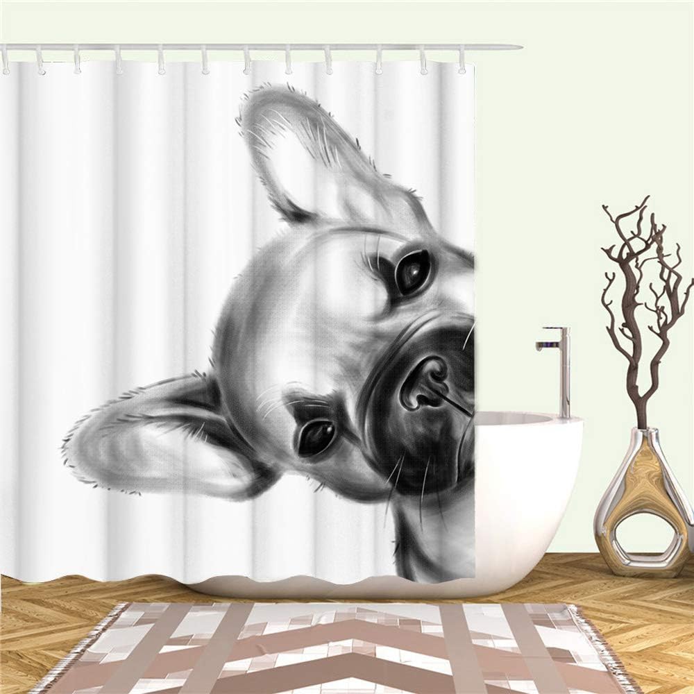 Lunar Cycles Shower Curtain for Space and Nature-Inspired Bathroom Decor