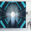 Lunar Moon Scene Outer Space Shower Curtain for Bathroom 