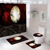 Lunar Phases Shower Curtain With Moon Quotes
