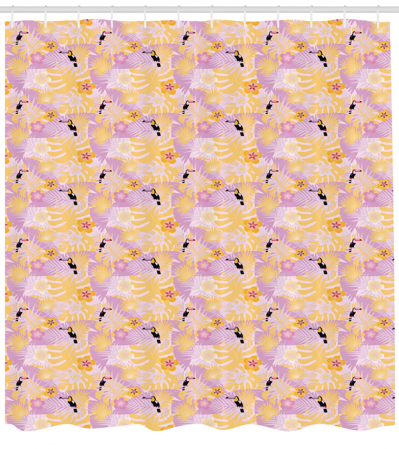 Lush Hibiscus: Bold Pink Flowers Shower Curtain for Your Tropical Bathroom