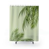 Lush Palm Leaves Green Shower Curtain Inspired By Natural Beauty