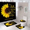 Luxurious Butterfly Sunflower Shower Curtain For Your Bathroom Decor