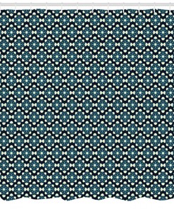 Luxurious Geometric Pattern Shower Curtain Perfect For Modern Bathrooms