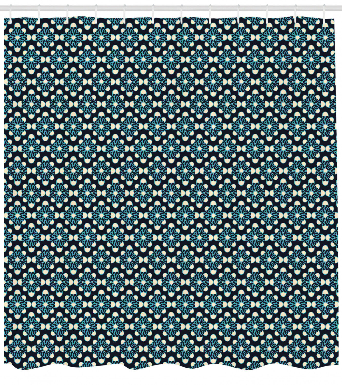 Luxurious Geometric Pattern Shower Curtain Perfect For Modern Bathrooms