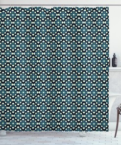 Luxurious Geometric Pattern Shower Curtain Perfect For Modern Bathrooms
