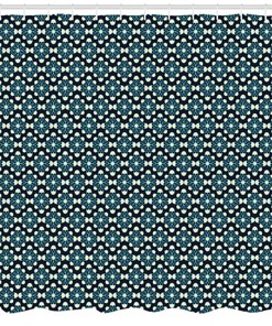Luxurious Geometric Pattern Shower Curtain Perfect For Modern Bathrooms