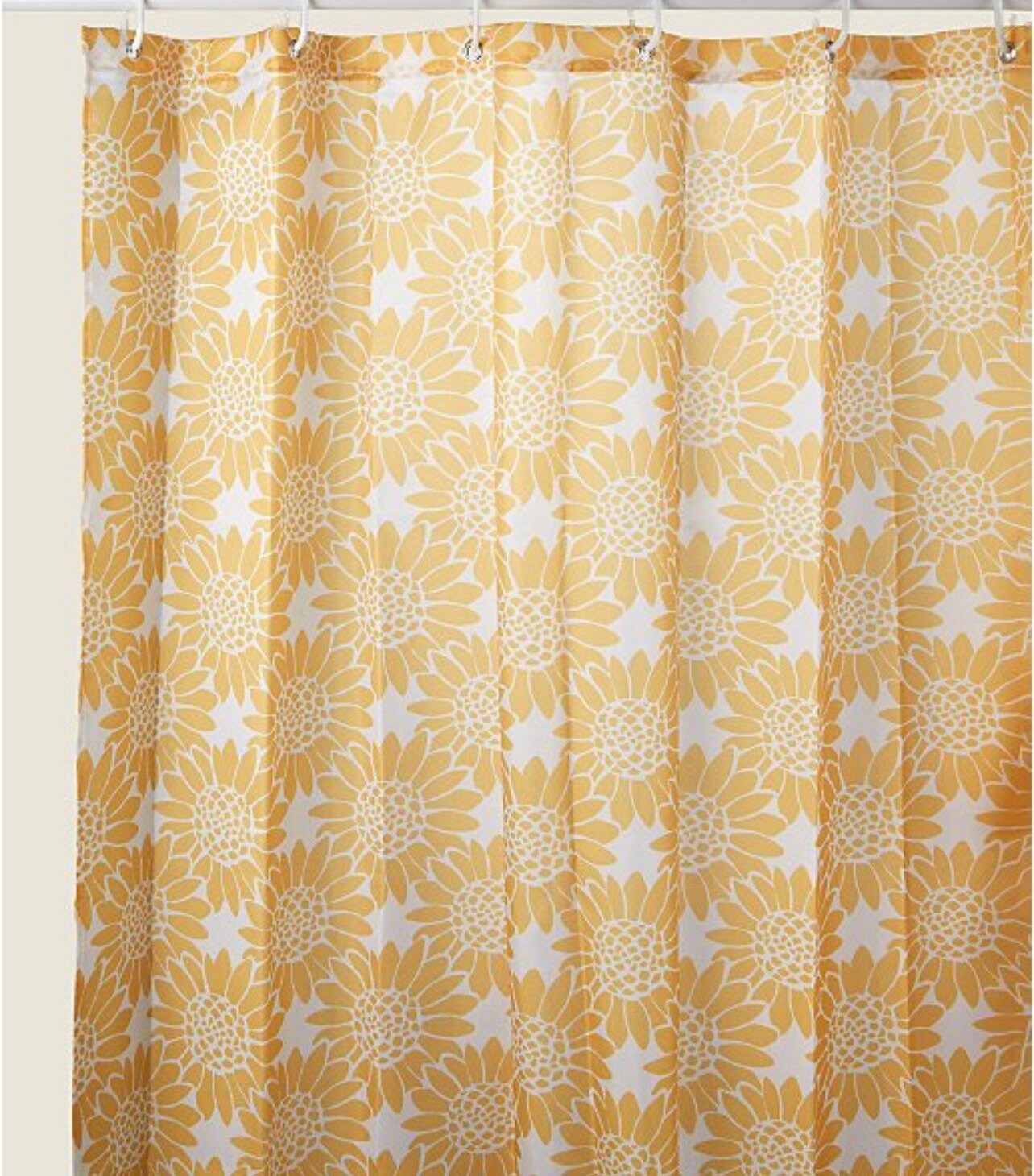 Luxurious Yellow Sunflower Shower Curtain- A Stunning and Bright Choice for Your Bathroom Decor