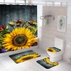Luxury Sunflower Shower Curtain for a Lavish and Elegant Bathroom 