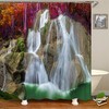 Luxury Waterfall View Shower Curtain, Decorative Fabric for Apartments and Homes