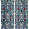 MYS QiQi Vintage Floral Boho Shower Curtain, Retro Rustic Flowers Art Printed, Window Drapes for Bathroom