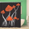 Magic Mushrooms Cartoon Shower Curtain - Agaric Champignon Collection Fabric Print