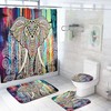 Magical Elephant Waterproof Shower Curtain for Whimsical Bathroom Decor 