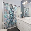 Magical Pirate Ship Shower Curtain with Sea and Adventure Theme