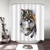 Magnificent Wildlife Art Shower Curtain with Zebra Print - Adds an Elegant and Nature-Inspired Touch