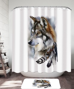 Magnificent Wildlife Art Shower Curtain with Zebra Print - Adds an Elegant and Nature-Inspired Touch