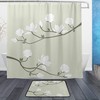 Magnolia Flower Shower Curtain - Waterproof Bath Accessory