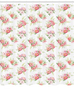Magnolia Print Shower Curtain - Nostalgic Bathroom Decor