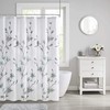 Magnolia Shower Curtain with Luxurious Floral Print - Bring Serenity and Elegance to Your Modern Bathroom Décor