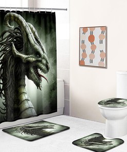 Majestic Chinese Dragon Shower Curtain For A Regal Bathroom