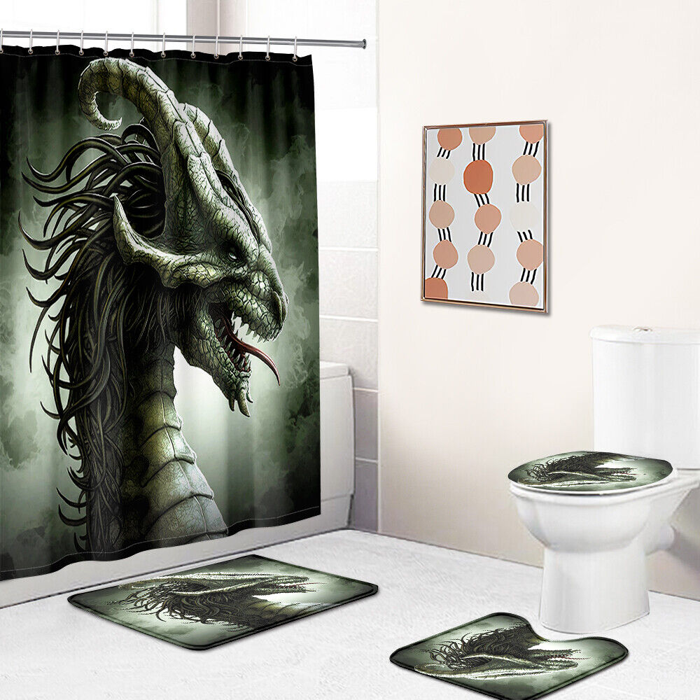 Majestic Chinese Dragon Shower Curtain For A Regal Bathroom