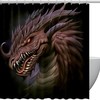 Majestic Dragon Pattern Shower Curtain Set For Any Bathroom