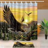 Majestic Eagle Shower Curtain For An America-Inspired Bathroom Decor, National-Themed Bathroom Accessories