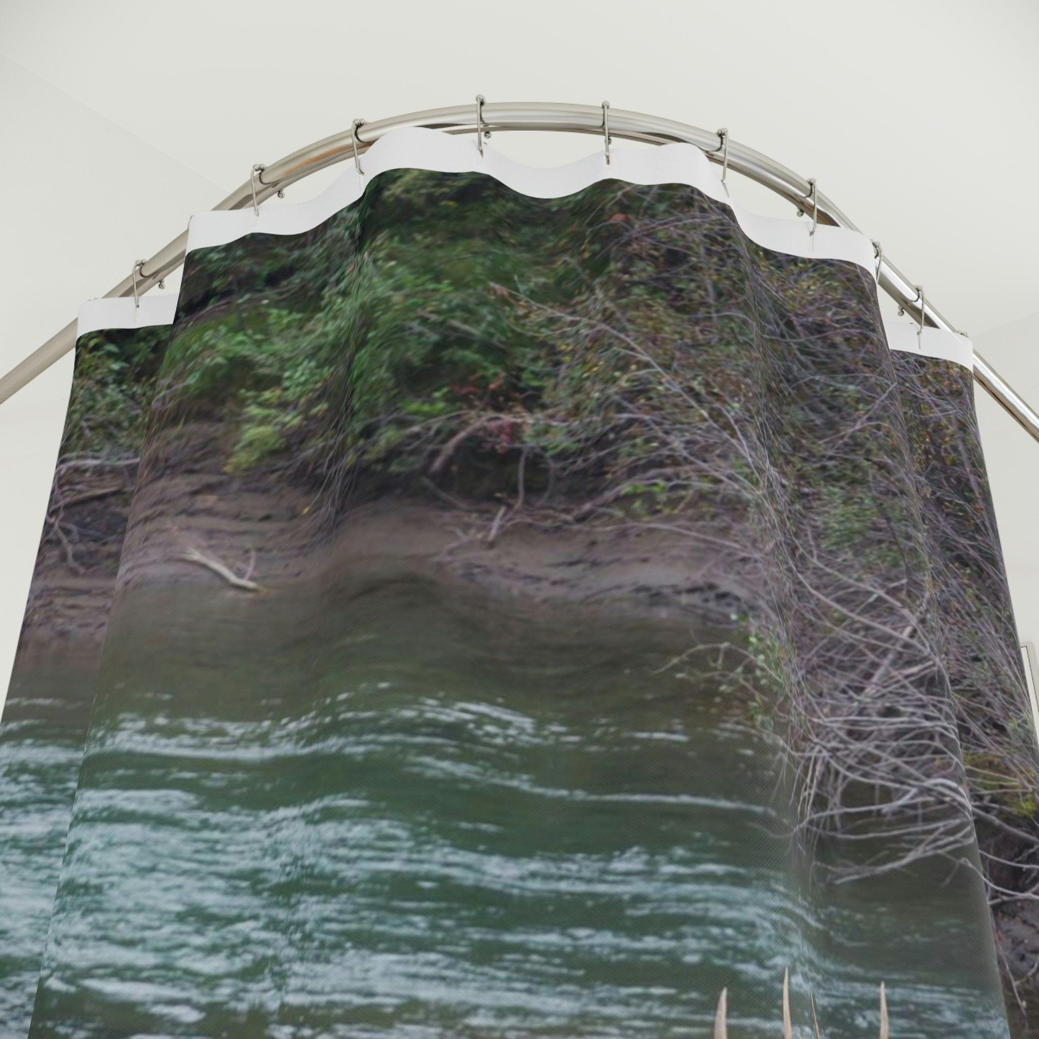 Majestic Elk Shower Curtain, Lodge-Style Bathroom Decor