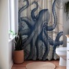 Majestic Octopus Sea Monster Shower Curtain, Nautical Bathroom Decor