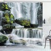 Majestic River Waterfall Shower Curtain - Mould and Mildew Resistant Bathroom Decor