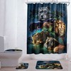 Majestic Tiger Lion Leopard Beast Shower Curtain for Wildlife Bathroom Decor