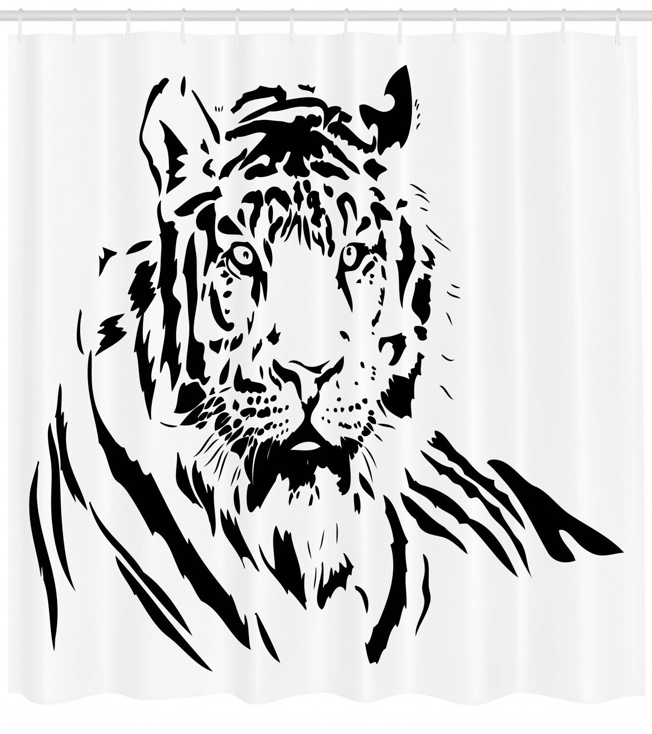 Majestic Tiger Water-Repellent Shower Curtain - Image 2