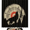 Majestic Wolf Shower Curtain with Animal Print for Bathroom Decor 