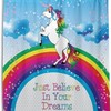Make A Rainbow Splash With Alaza Unicorn And Rainbow Waterproof Shower Curtain.