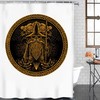 Make A Statement With This Norse Decor Vikings Odin Berserker Thor's Hammer Pattern Shower Curtain