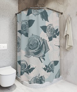 Make Your Bathroom Bloom with the Elegant Flowers Roses Shower Curtain