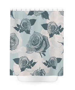 Make Your Bathroom Bloom with the Elegant Flowers Roses Shower Curtain