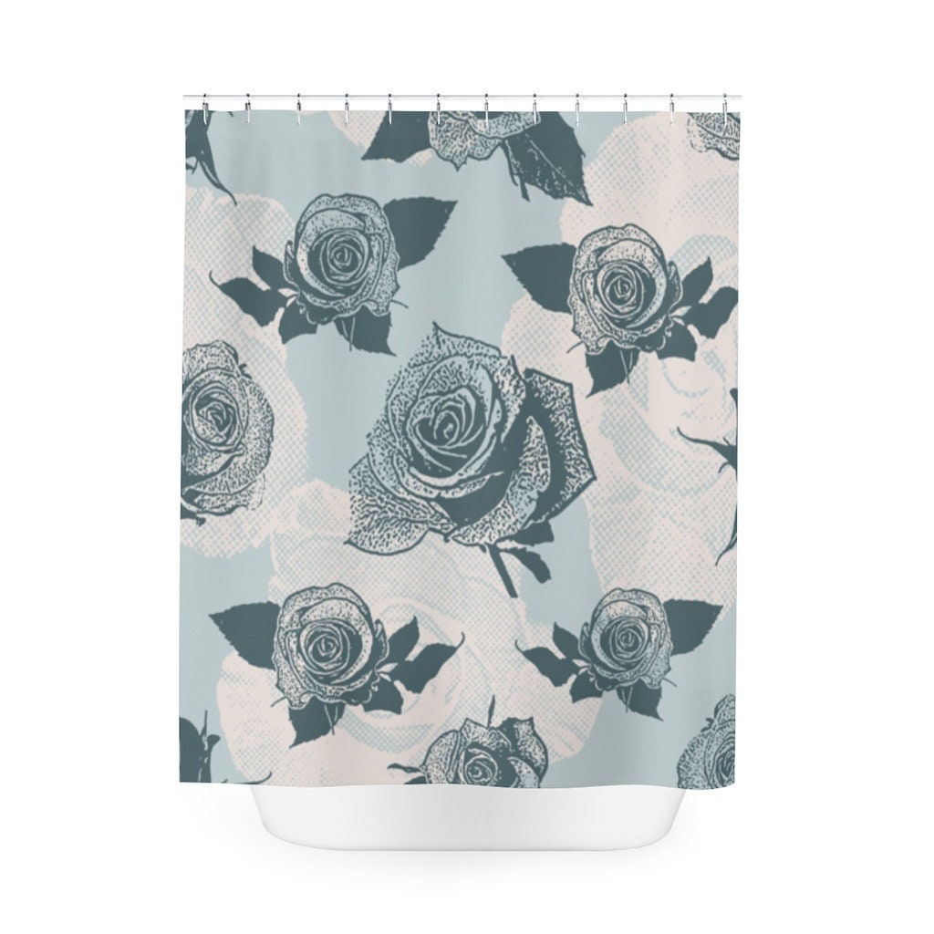 Make Your Bathroom Bloom with the Elegant Flowers Roses Shower Curtain