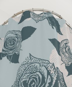 Make Your Bathroom Bloom with the Elegant Flowers Roses Shower Curtain