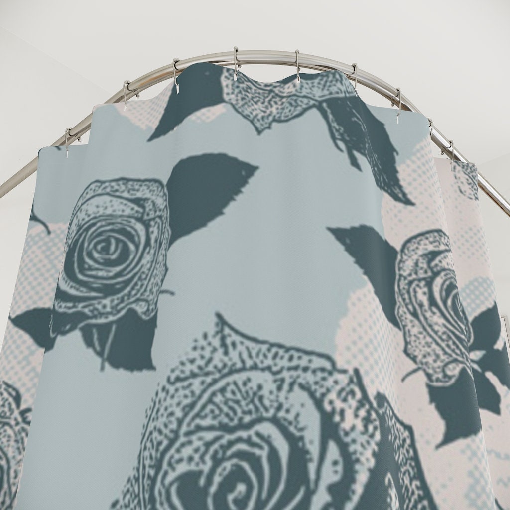 Make Your Bathroom Bloom with the Elegant Flowers Roses Shower Curtain