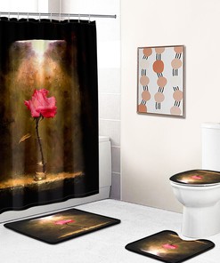 Make Your Bathroom Bloom with this Rose Shower Curtain