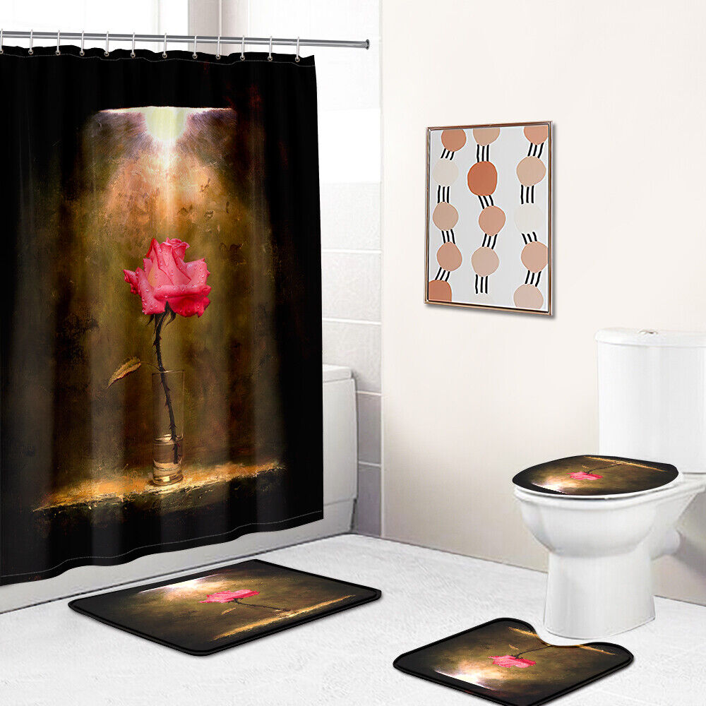 Make Your Bathroom Bloom with this Rose Shower Curtain