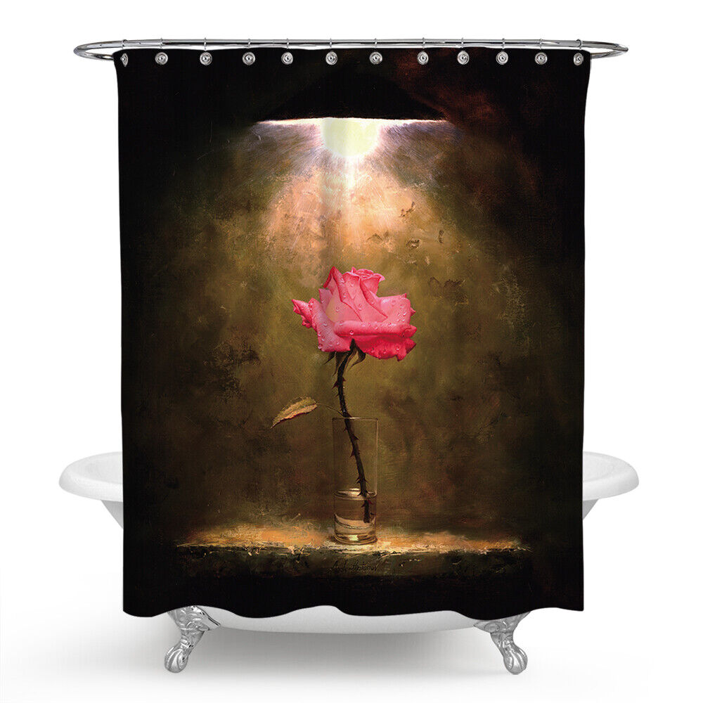 Make Your Bathroom Bloom with this Rose Shower Curtain